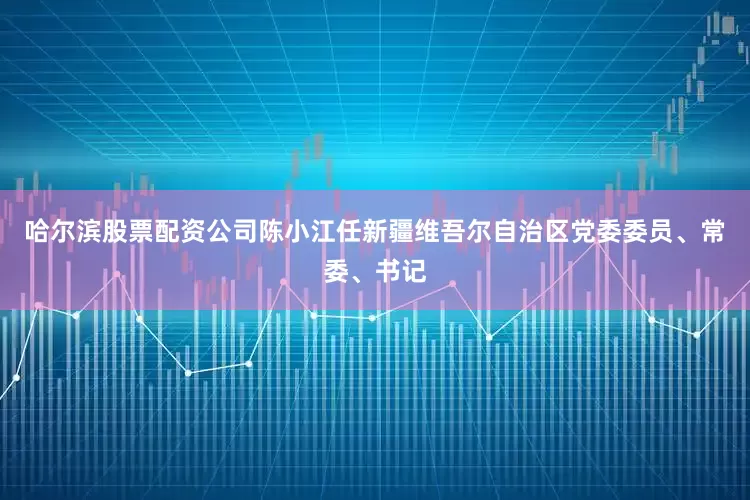 哈尔滨股票配资公司陈小江任新疆维吾尔自治区党委委员、常委、书记